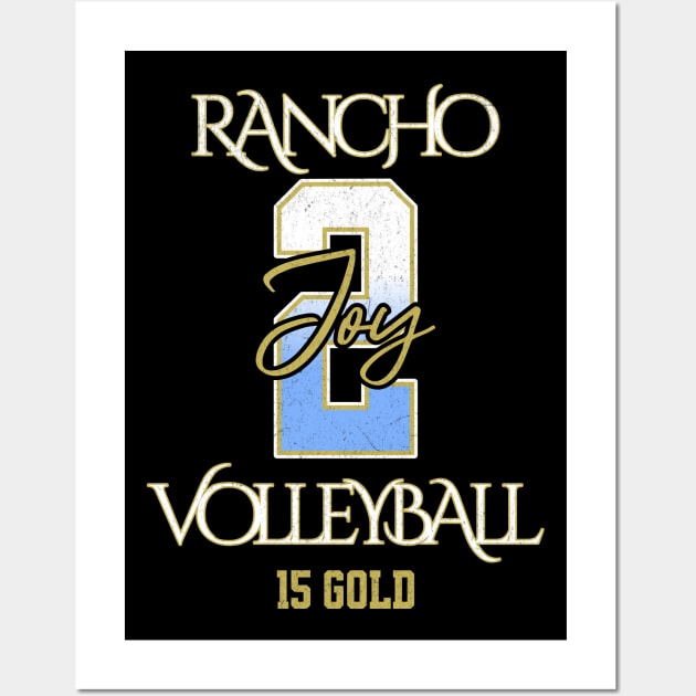 Joy #2 Rancho VB (15 Gold) - Black Wall Art by Rancho Family Merch